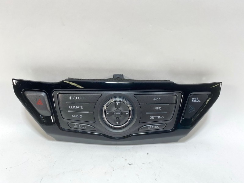 16-20 NISSAN PATHFINDER MULTIMEDIA RADIO DISPLAY SCREEN CONTROL SWITCH PANEL OEM