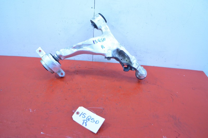 14-18 INFINITI Q50 RWD FRONT RIGHT PASSENGER SIDE LOWER CONTROL ARM OEM