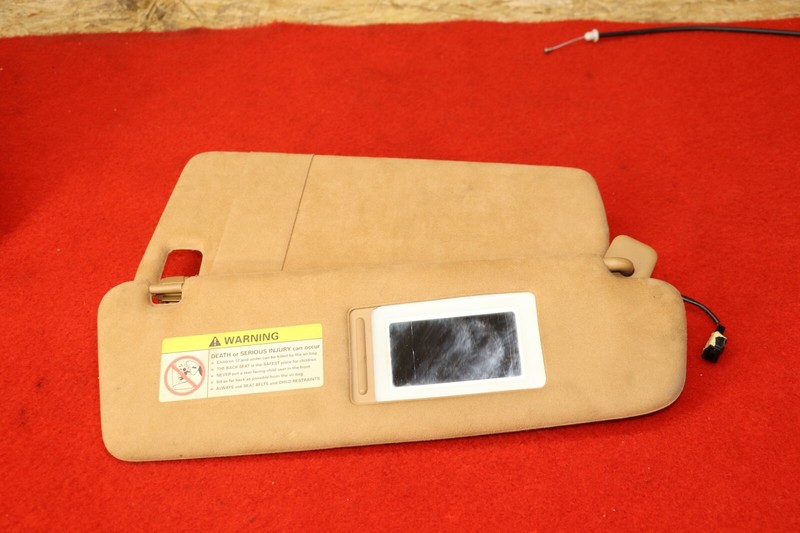 Porsche Cayenne Front Right Passenger Side Upper Sun Shade Visor Alcantara OEM