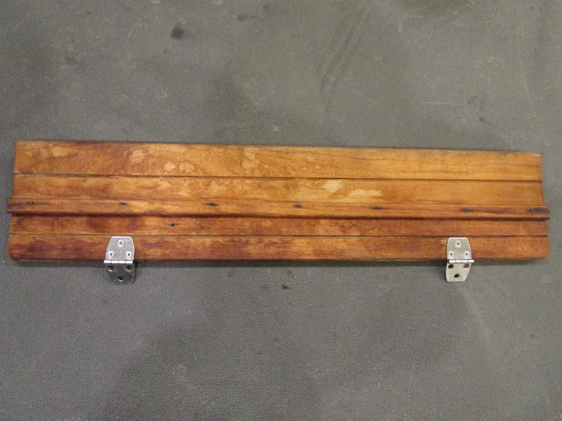 Teak Cuddy Cabin Fold Down Top Door Cover 31 3/8" 1990 Rinker V190