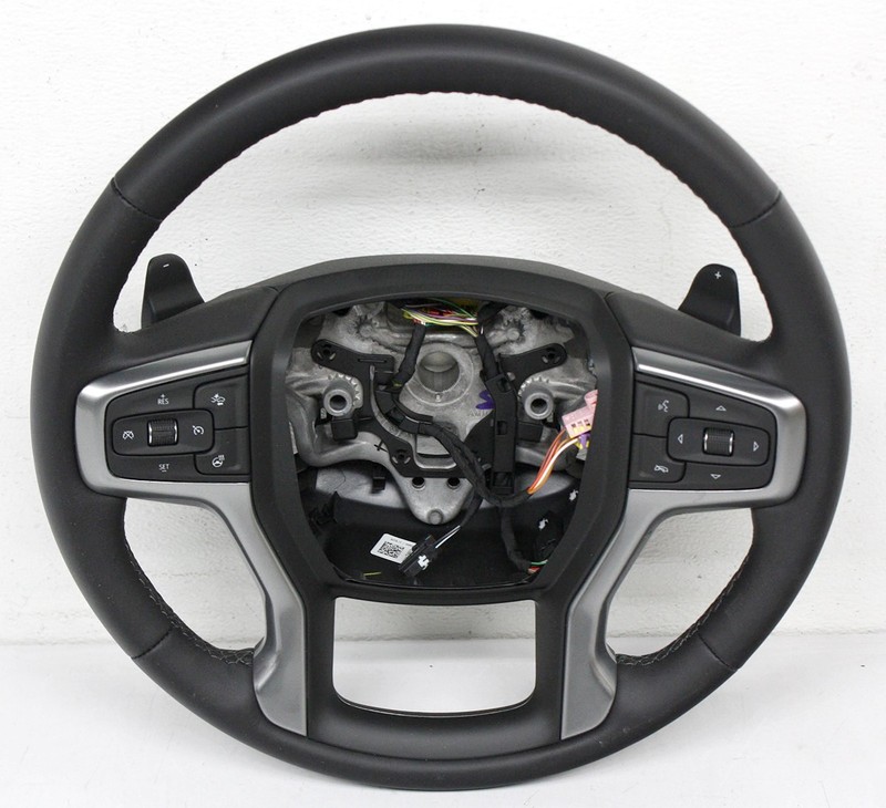 OEM Steering Wheel For GMC Sierra, Chevy Silverado Black Leather 86827463