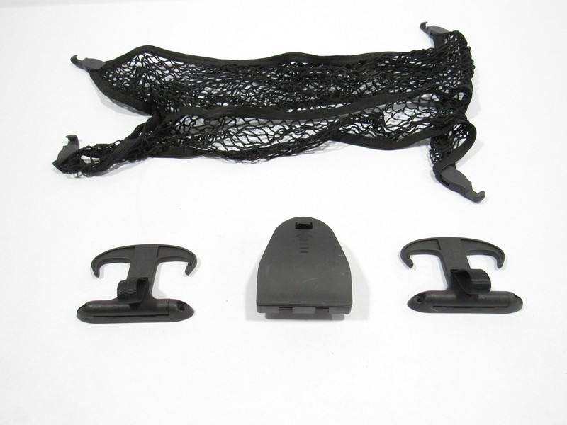 11-17 Audi A8 D4 2011 Rear Trunk Cargo Luggage Net Triangle Bracket Hook Set >:Y