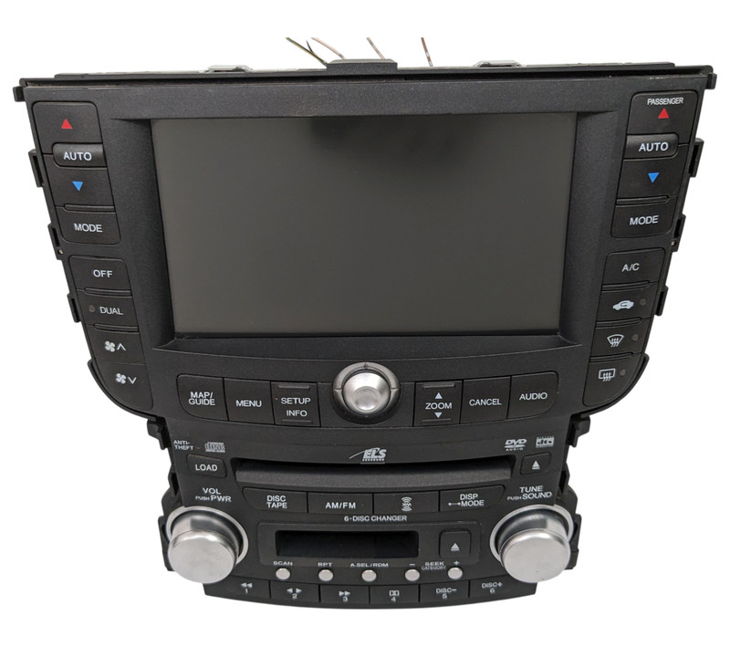 04-06 Acura TL Screen Display Navigation Radio Climate Control 39100 SEP A410