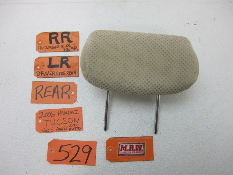 FITS 05-09 TUCSON REAR BACK SEAT HEAD REST RIGHT LEFT SIDE TAN HEADREST CAR