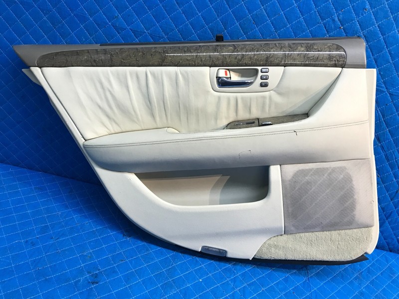 01-06 Lexus LS430 Rear Left LH Driver Interior Door Panel OEM Tan LH05
