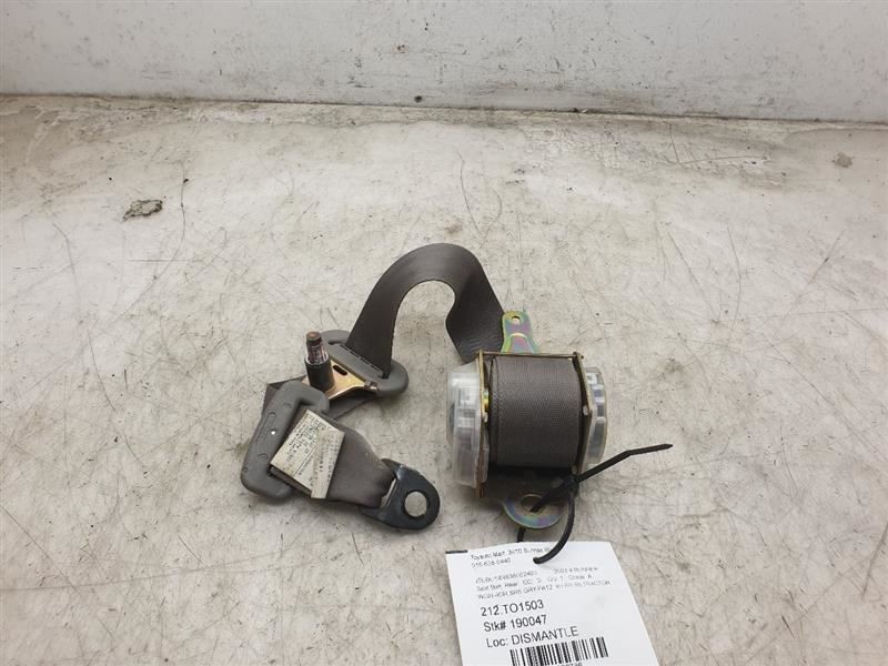 03 TOYOTA 4 RUNNER SR5 REAR PASSENGER RIGHT SEAT BELT RETRACTOR GRY-FA12
