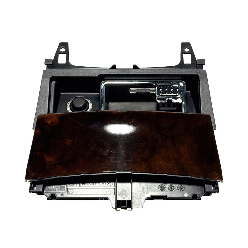 📌08-15 MERCEDES W204 C250 C300 CENTER CONSOLE ASHTRAYCOMPARTMENT WOOD OEM