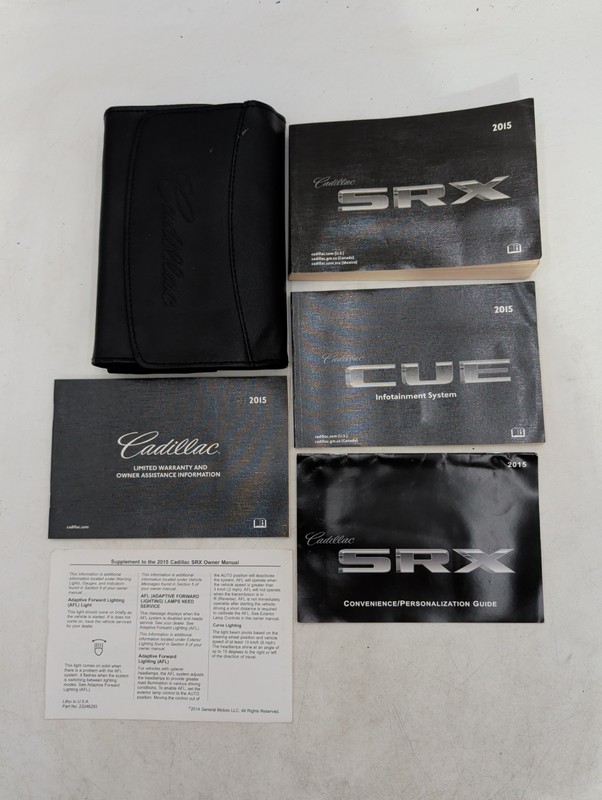 2015 Cadillac SRX OWNERS MANUAL Navigation Books Factory Luxury Performance
