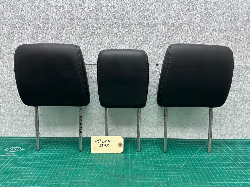 10-16 LAND ROVER LR4 REAR CENTER RIGHT LEFT SEAT HEADREST SET Black OEM
