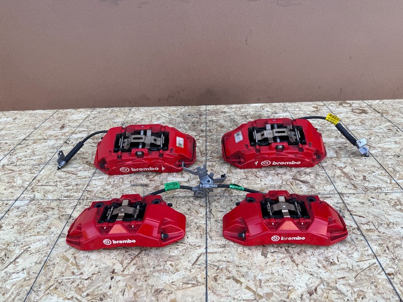 FORD MUSTANG GT 2024-2026 OEM FRONT REAR LEFT RIGHT BRAKE DISC CALIPER SET RED