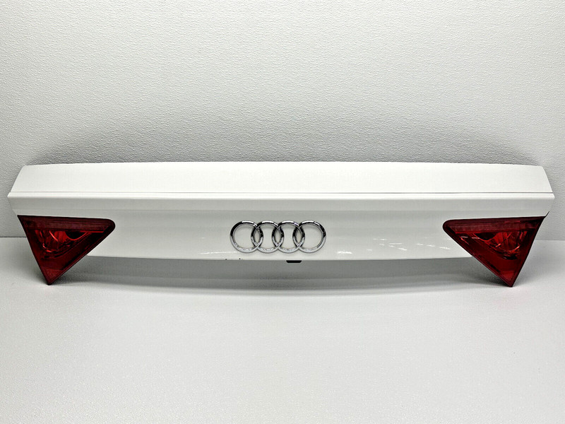 ⭐2012-2017 AUDI A7 S7 RS7 COMPLETE TRUNK SPOILER WING LIP WHITE ASSY OEM LOT2301