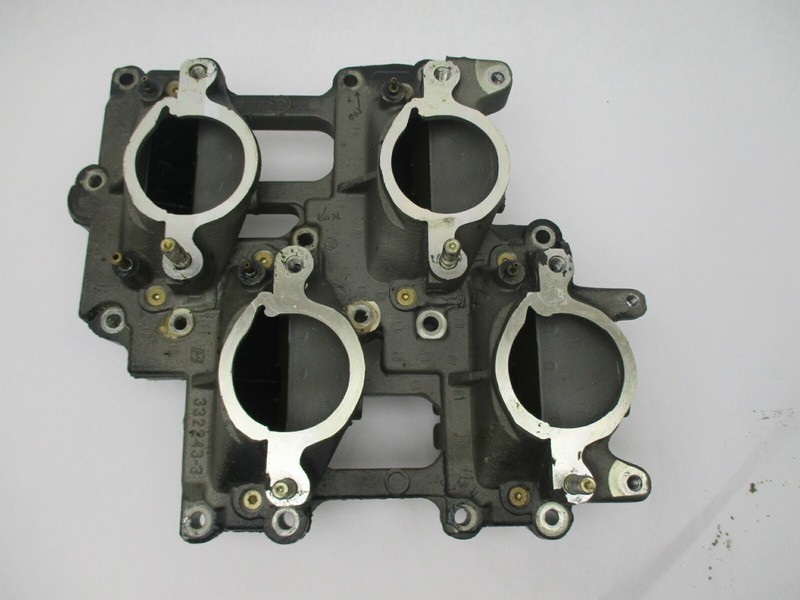 332243-3 0397336 OMC Evinrude Johnson 120 Hp Intake Manifold Assy & Leaf Plate