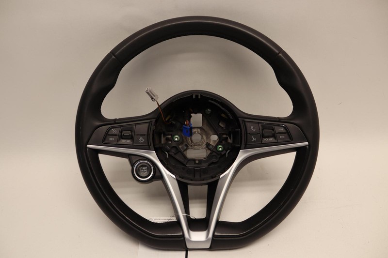 2018-2019 ALFA ROMEO STELVIO DRIVER STEERING WHEEL W/ SWITCHES OEM