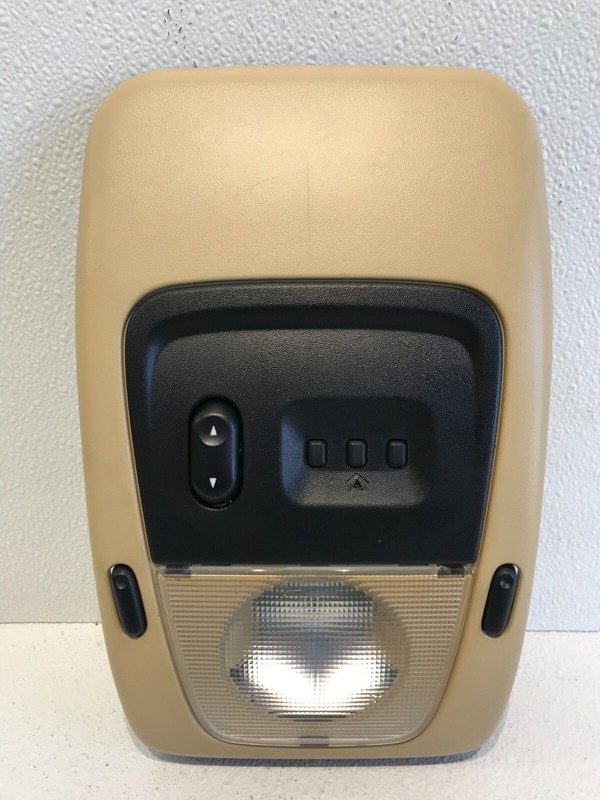 02-05 Mercury Mountaineer Overhead Roof Console OEM Beige VB5289