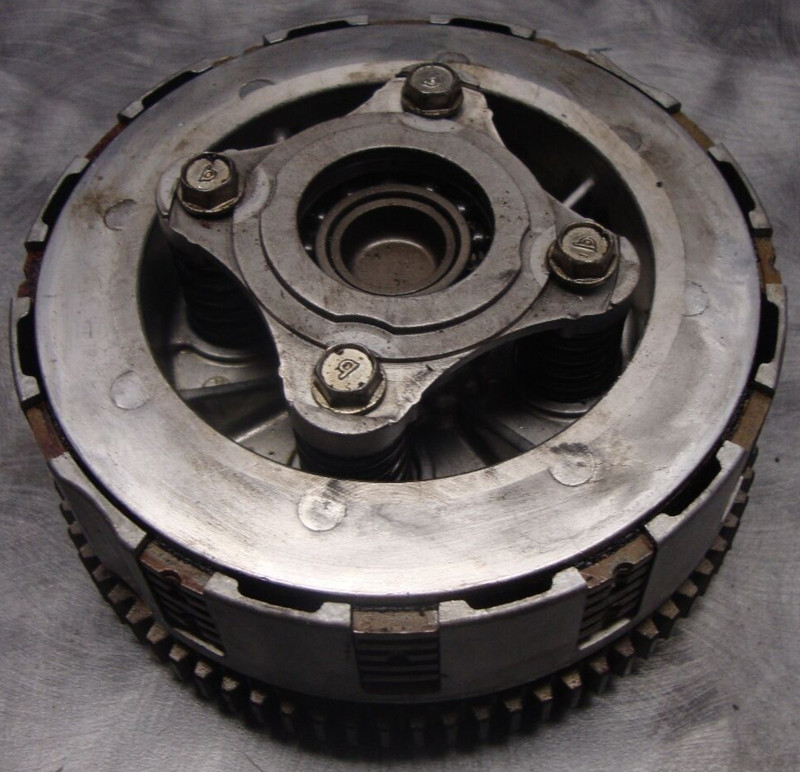 1988 89 Kawasaki Bayou KLF300 KLF 300 ATV Engine Clutch Plates Housing Basket I6