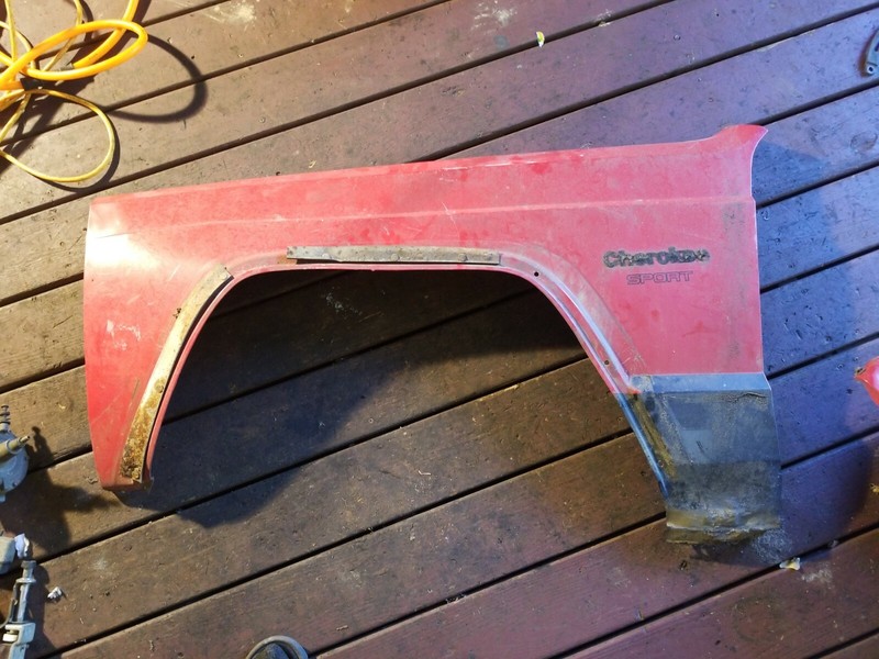 1984 - 1996 Jeep Cherokee Driver Front Fender Left Side OEM