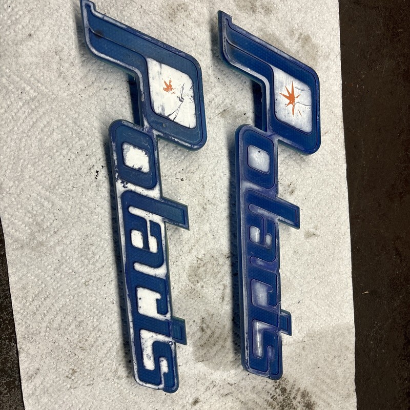 1972 Polaris colt ss Charger Vintage Snowmobile Hood EmblemsMan Cave Art