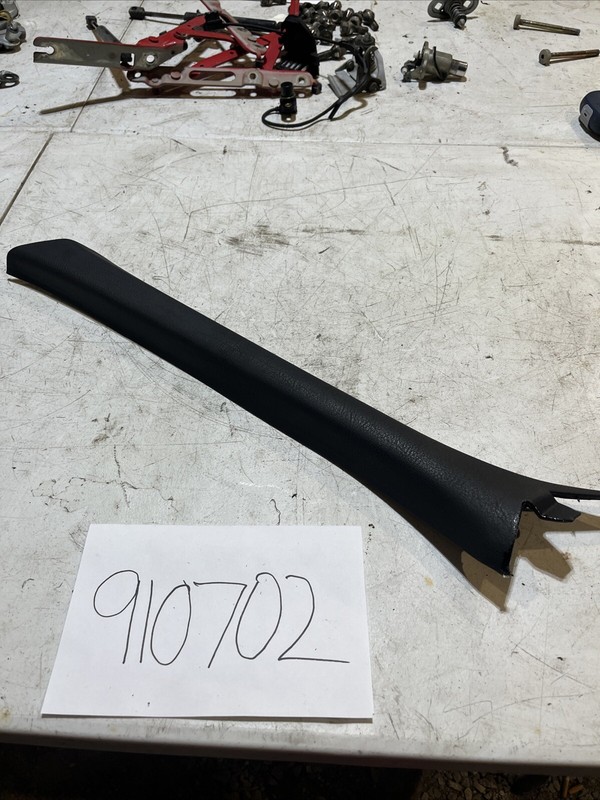 BMW E36 M3 Convertible Black LEFT A-Pillar Trim Cover & Clips 1992-98 19777590