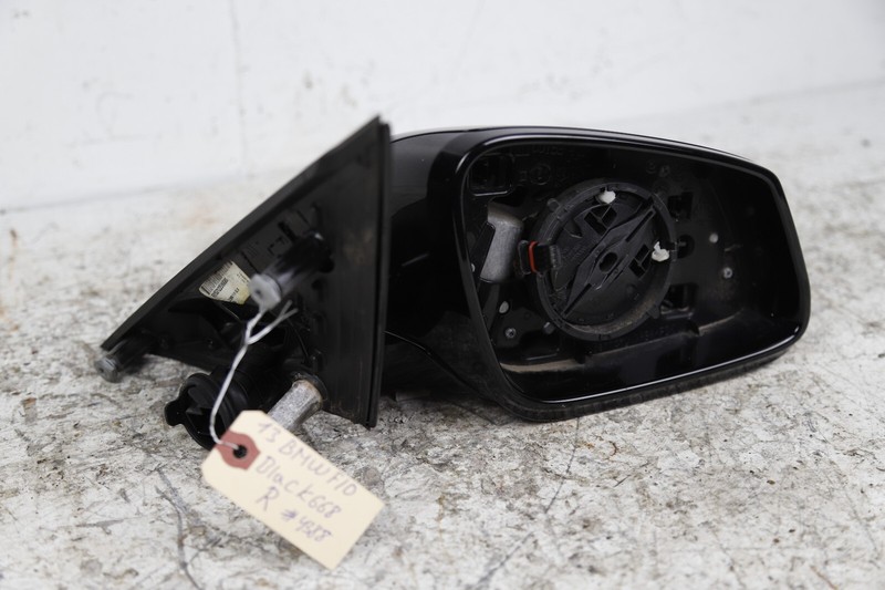 11-13 BMW F10 5 Series Passenger Door Mirror NO GLASS Power Folding JET BLACK