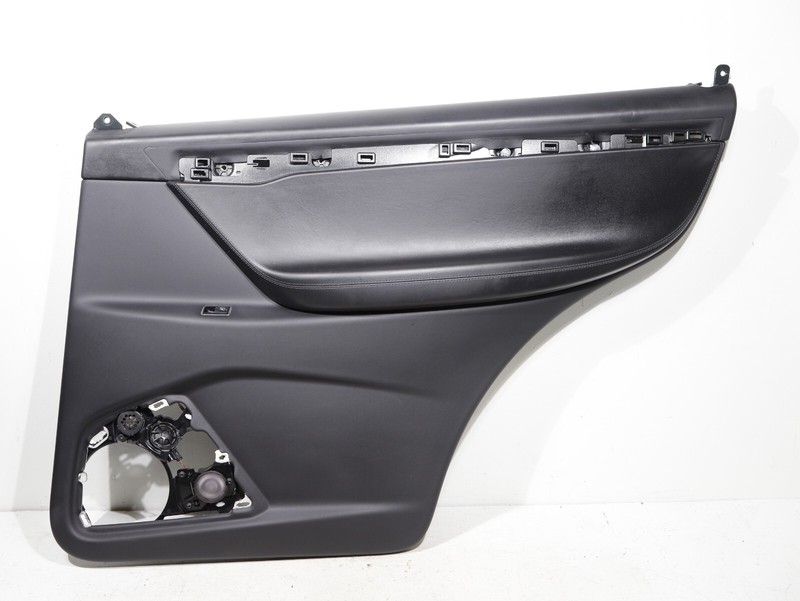 2016-2020 TESLA MODEL X MX REAR LEFT DRIVER SIDE DOOR PANEL TRIM CARD BLACK OEM