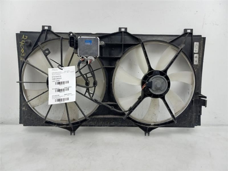 09-16 TOYOTA VENZA LE 3.5L FWD RADIATOR FAN ASSEMBLY