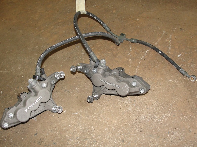 00 KAWASAKI ZX900 FRONT BRAKE CALIPERS CALIPER LEFT RIGHT ZX 900