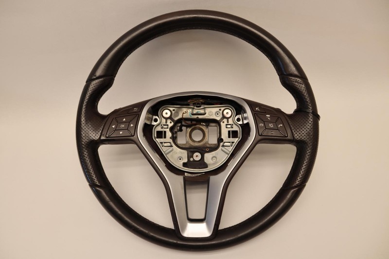 2016-2017 MERCEDES E-CLASS E350 W212 STEERING WHEEL LEATHER W/ SWITCHES OEM