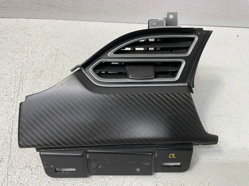 12-16 Tesla Model S Dash Left Side AC Air Vent Grille Trim Carbon Fiber OEM BTP1