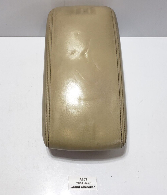 ✅ 14-21 OEM Jeep Grand Cherokee Center Armrest Console Leather Beige