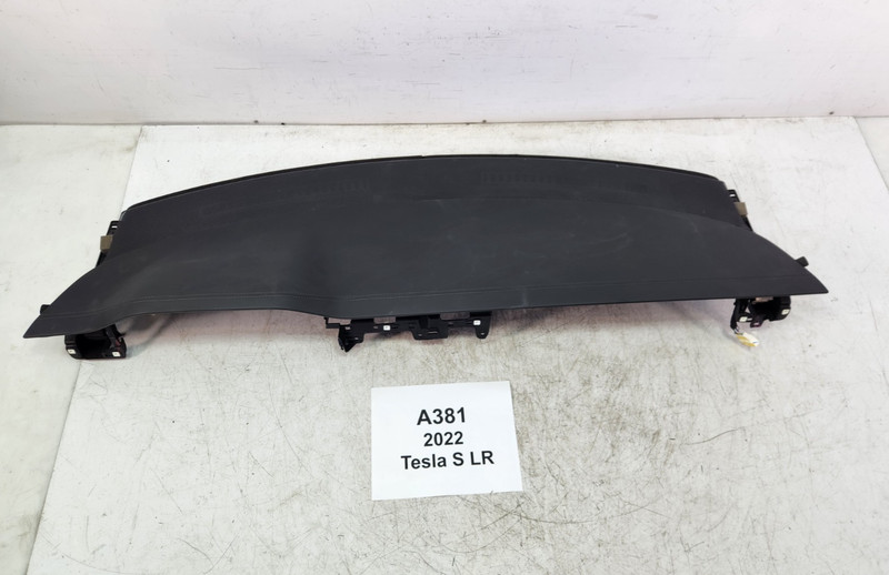 ✅ 21-25 OEM Tesla Model S Dashboard Upper Panel Dash Board Leather Black *