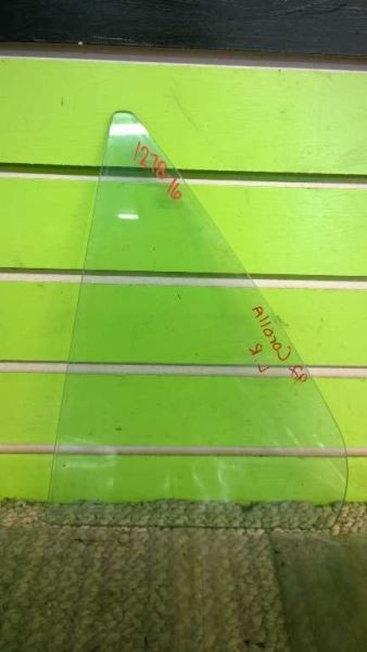 92 TOYOTA COROLLA DX SDN DRIVER LEFT REAR VENT GLASS OEM 1278-16