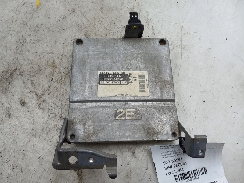 03 04 TOYOTA ECHO ECU ELECTRONIC CONTROL MODULE 89661-5C240