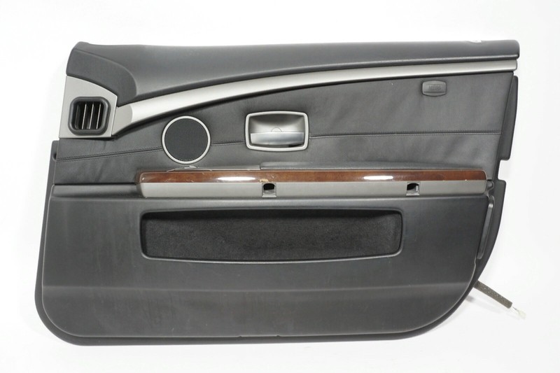 02 03 04 05 BMW 745i FRONT RIGHT PASSENGER DOOR INTERIOR PANEL TRIM BLACK OEM