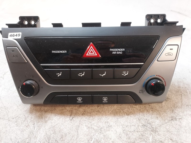 2017-18 Elantra Manual Climate AC Heater Temperature Control Switch OEM w/ Rear