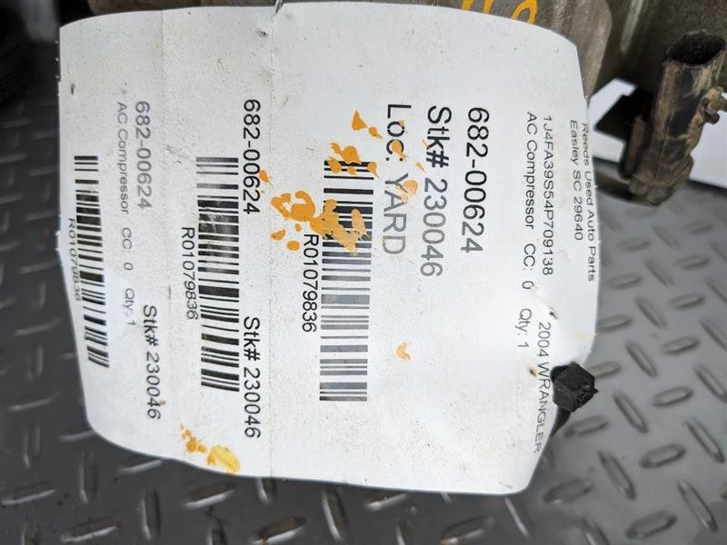 AC Compressor Fits 03-06 WRANGLER 1079836