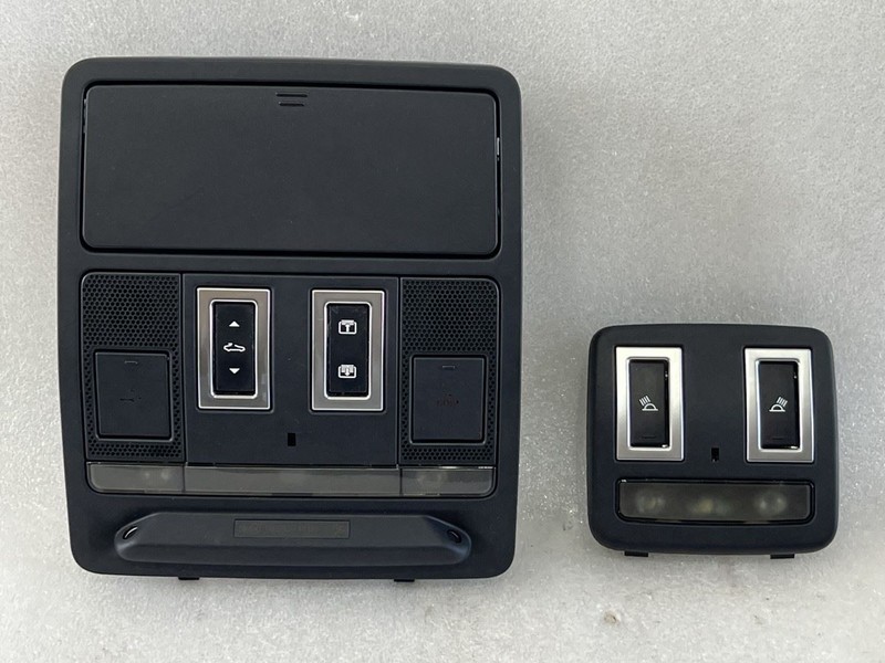 2016 2017 2018 2019 JAGUAR XF XFR ROOF CONSOLE AND REAR DOME LIGHT PAIR BLACK