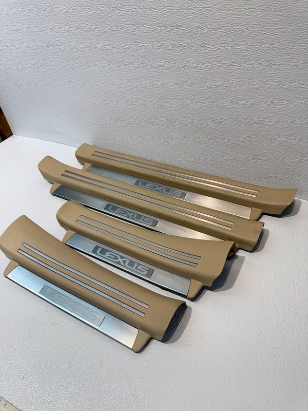 07-12 Lexus LS460 Front & RearSide Door Sill Scuff Plate Trim OEM Set