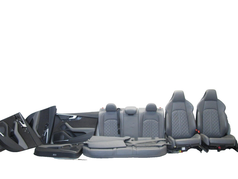 18-24 AUDI B9 S4 SEDAN FRONT REAR SEAT DOOR PANEL SET ALCANTARA SUEDE OEM 021025