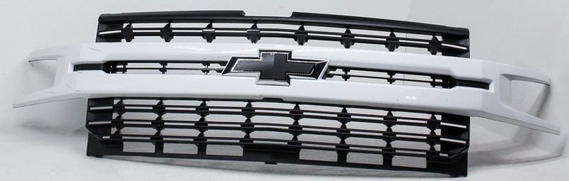 OEM Chevrolet Silverado 1500 RST Grille w/OUT camera option Summit White 8449330