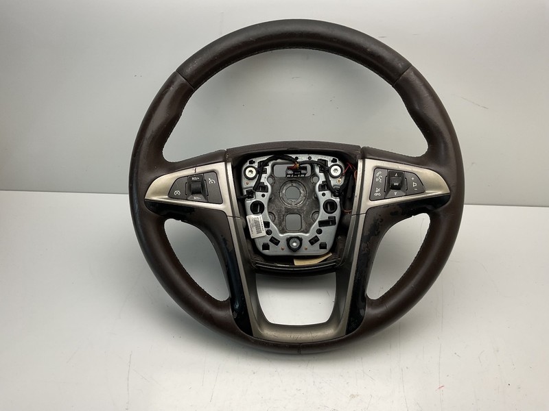 2010-2013 BUICK LACROSSE Brown Leather Steering Wheel w Cruise 22846334