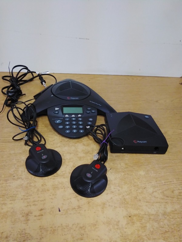 Polycom Sound Station 2W 2801-67800-160 Conference Phone W/ Power Supply And...