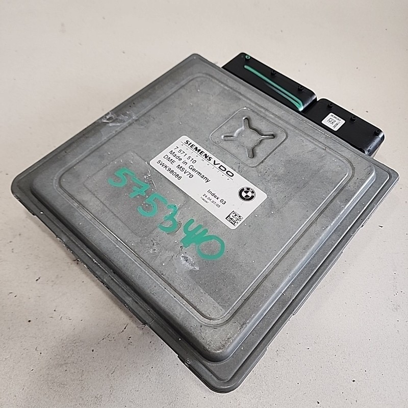 2004 - 2008 BMW Z4E85 N52 ENGINE CONTROL UNIT ECU SET DME MSV70 7571510 OEM