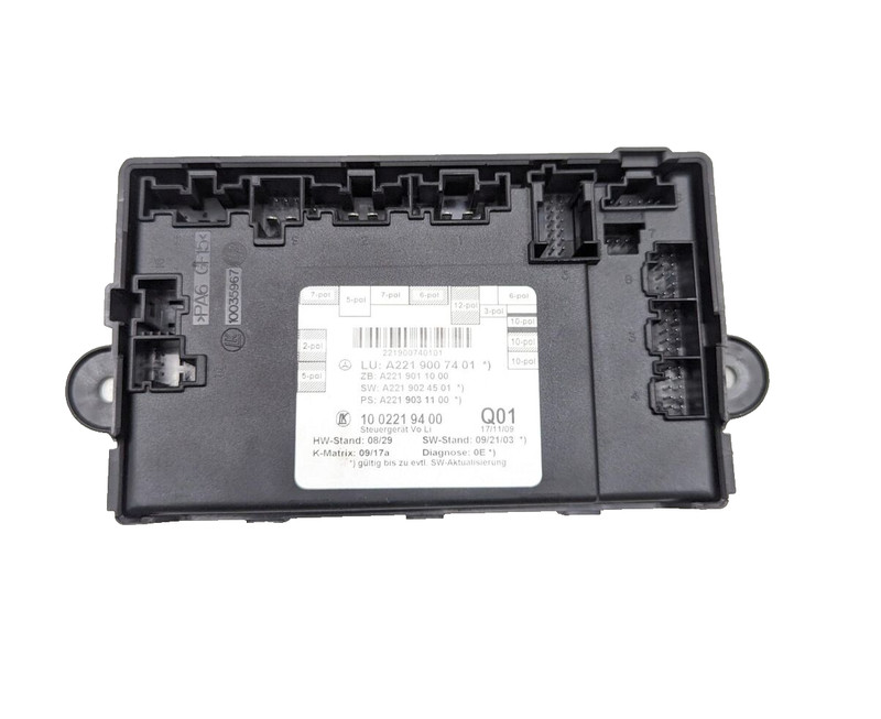 07-13 Mercedes W221 S400 S550 S350 Front Left Door Control Module 2219007401 OEM