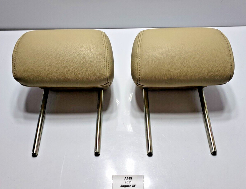 ✅ 2009-2012 OEM Jaguar XF Rear Left Right Driver Passenger Headrest SET Of 2