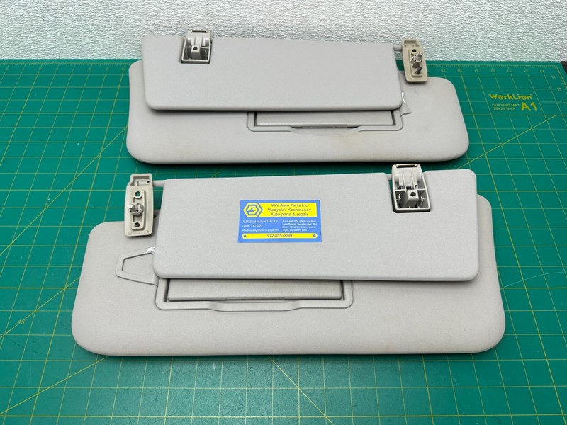 06-11 Mercedes ML350 W164 - FRONT LEFT & RIGHT SUN VISOR SUNVISOR PAIR SET OEM