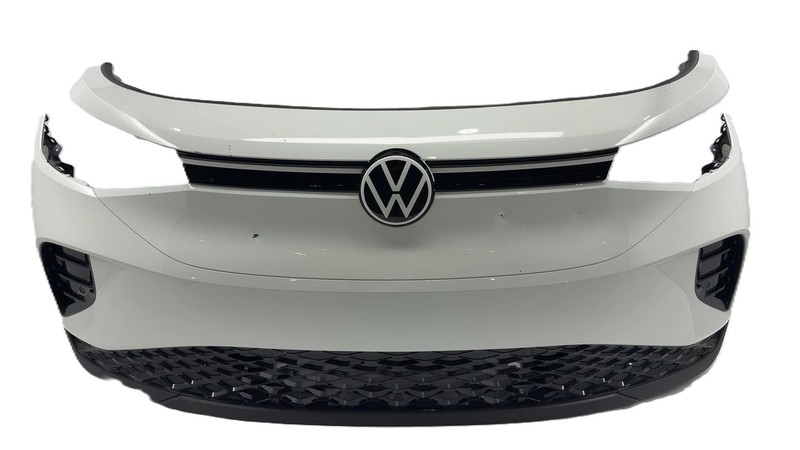 2023-24 VW ID4 EV Front Bumper Cover Assembly White Parking Sensor Gouge Scratch