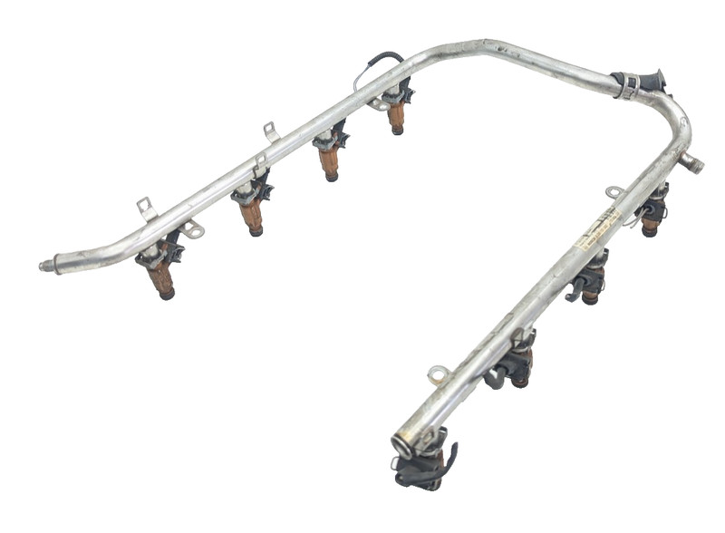 01-06 Mercedes R230 SL500 S500 E500 Fuel Injection Rail Line w/ Injectors OEM
