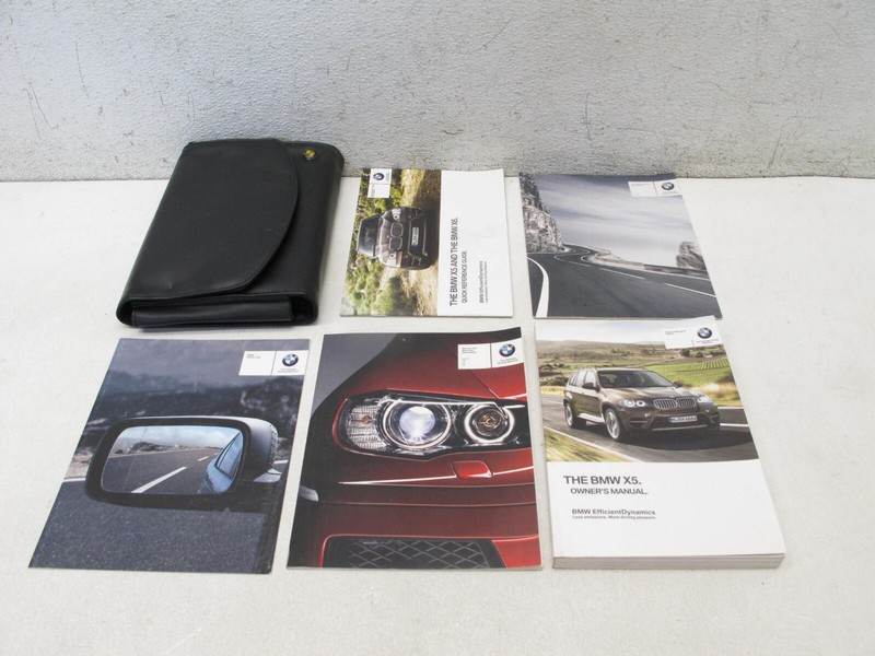 07-13 BMW E70 X5 OWNERS MANUAL CASE WALLET HANDBOOK FOLDER OEM 010925