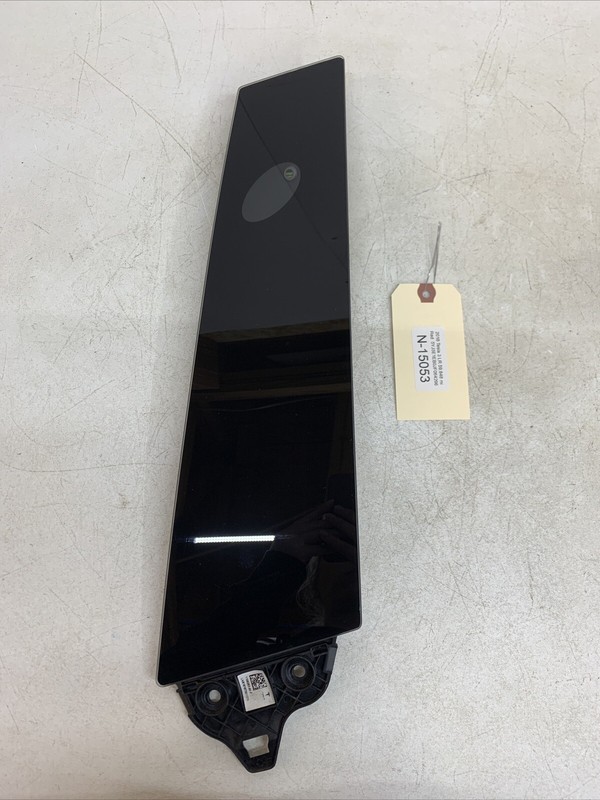⚡️17-23 Tesla 3 LH Exterior B Pillar Glass Trim W/ Camera 1100437-00-C 15053 B57
