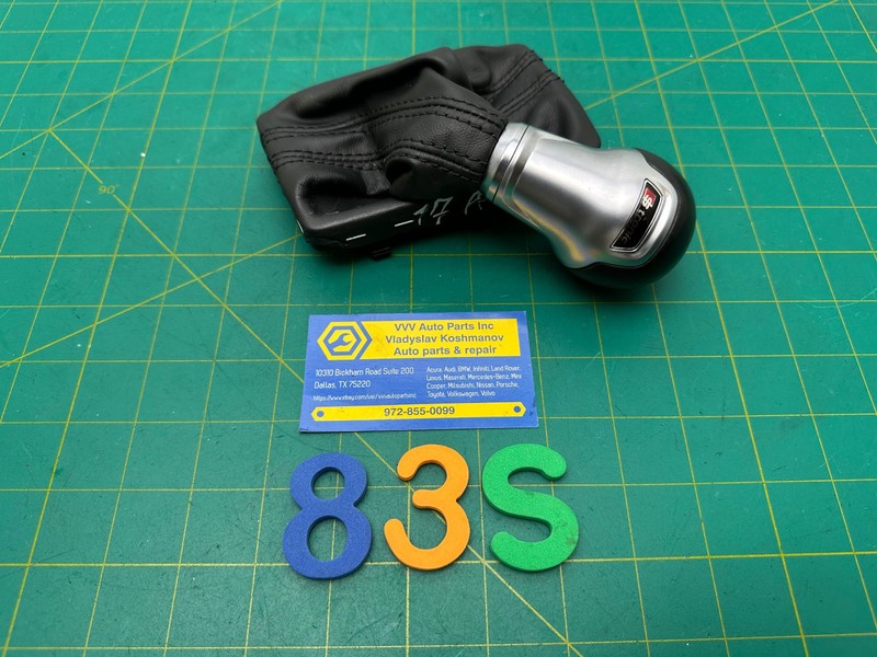 15-20 Audi A3 S3 Sedan TRANSMISSION GEAR SHIFTER SHIFT HANDLE KNOB W/ BOOT OEM